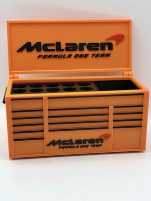Orange supercar tool box pen holder racing desk organizer garage decor