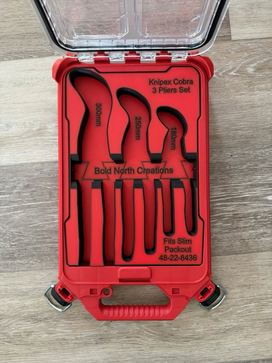 Cobra pliers organizer insert for Milwaukee PACKOUT Slim Organizer, insert only