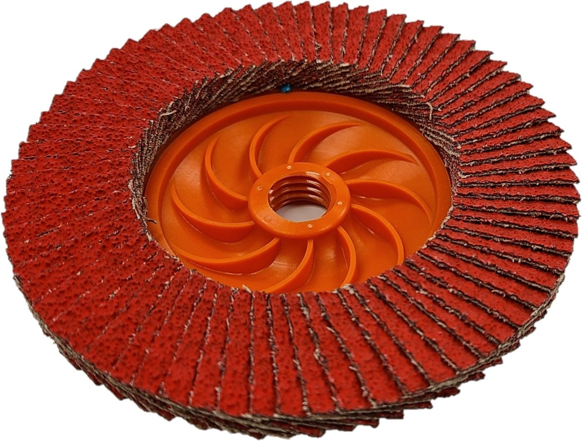Preferred Abrasives Firestorm FasTrim® Hi-Density Trimmable Flap Discs 80 Ceramic Grit 10921T-FF (10-Pack)