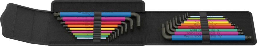 Wera 05133286001 Big Pack Multicolor Hex-Plus Metric & Imperial L-Key Set (19 Pieces)